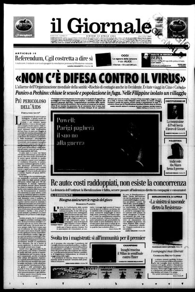 Il giornale : quotidiano del mattino